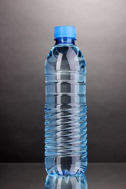 Premium Photo Plastic Bottle Of Water On Grey Background