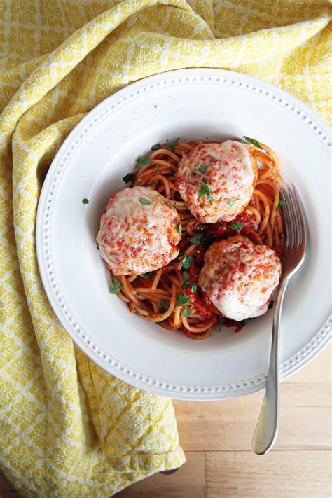 Chicken Parmesan Meatballs Recipe Popsugar Food