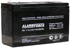 АКБ-7, Аккумулятор 12В, 7А/ч, Китай | купить в розницу и оптом