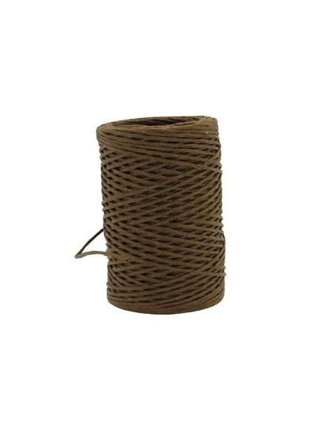 Paper Raffia Wired Eco Brown Mm X M Packara