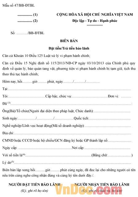 bb dtbl bien ban dat tien tra tien bao lanh hoatieuvn