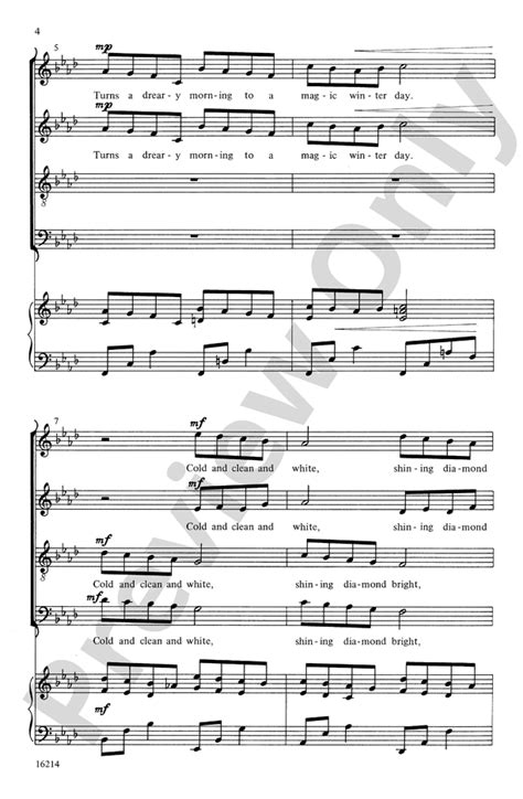 Snow Is Falling Satb Choral Octavo Ruth Elaine Schram Digital Sheet