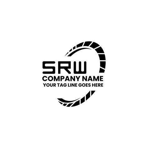srw letter logo vector design srw simple  modern logo srw