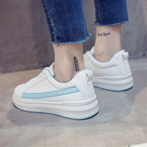 Comfortable Woman Shoeslace Up Casual For Woman Sneakers Breathable