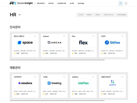 분야별 Hr 시스템 총 정리 근태 채용 성과관리 리뷰인사이트