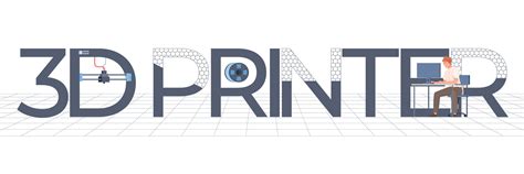 3d Print Text Composition 25804471 Vector Art At Vecteezy