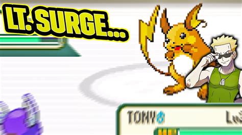 Lt Surge Pok Mon Fire Red Playthrough Youtube