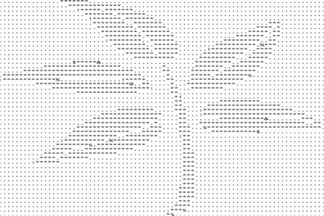 Leaf Ascii Art Svg Eps Graphic By Mappingz Creative Fabrica