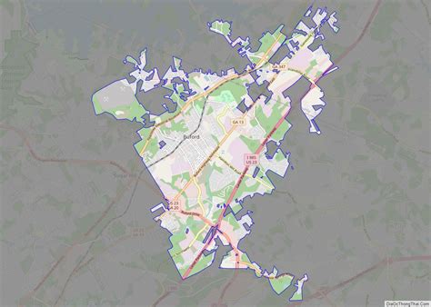 Map Of Buford City Georgia