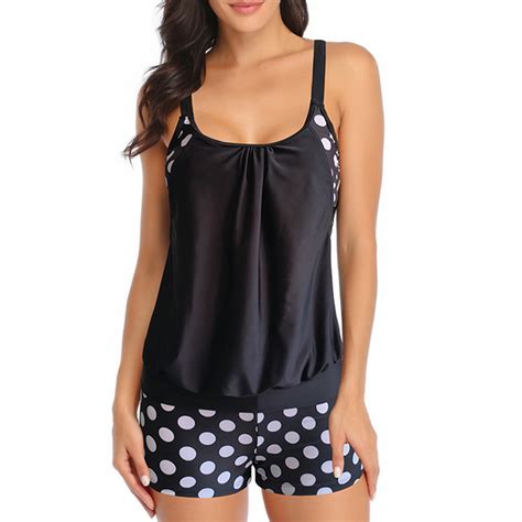 Kali Store Swimsuits Women Two Piece Bikini High Cut Swimsuit Scoop Neck Crop Top High Waisted