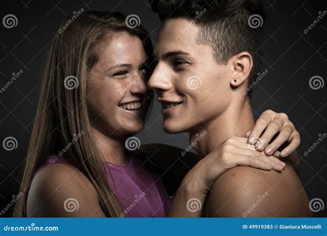 Beautiful Couple Sharing Tender Moments Stock Image Image Of Persons