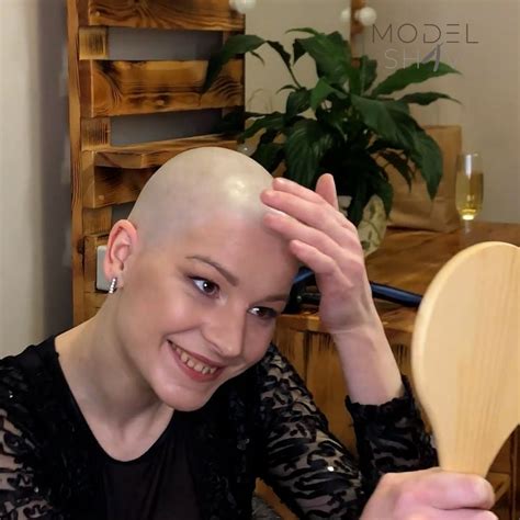 ModelShave On Instagram Strawberry Blonde Girl Clipper And Razor Head Shave Headshave