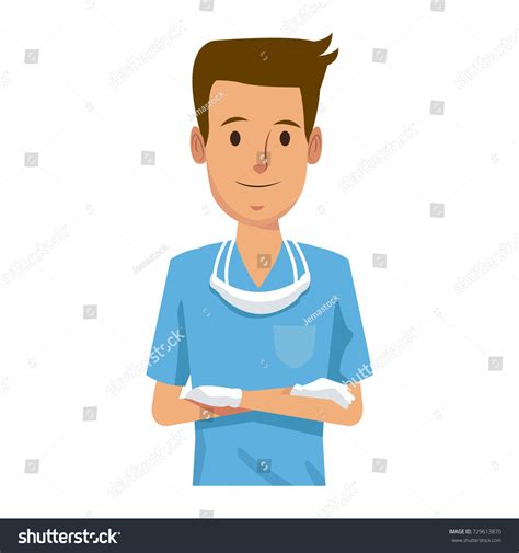 Dentist Cartoon Isolated Stock Vector Royalty Free 729613870 Shutterstock