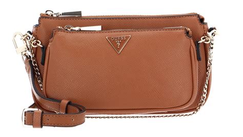 Guess Double Pouch Crossbody Light Cognac Modeherz