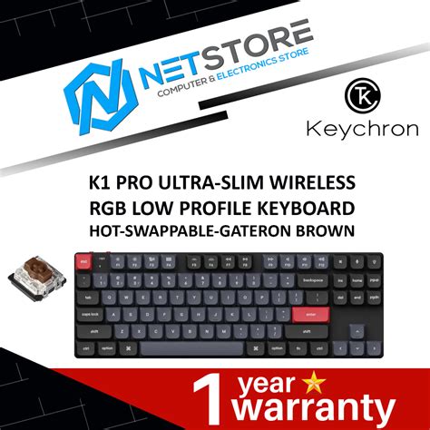 Keychron K Pro Ultra Slim Wireless Rgb Low Profile Keyboard Hot Swappable Gateron Brown K P