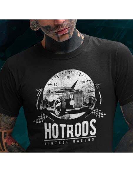 T Shirt Auto Vintage Hot Rods Custom Am Ricaine Muscle Cars