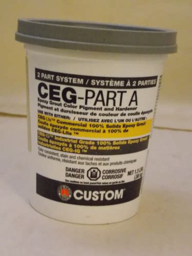 Custom Building Ceg Lite Solids Commercial Epoxy Grout Ceg Part A Antique White Ebay