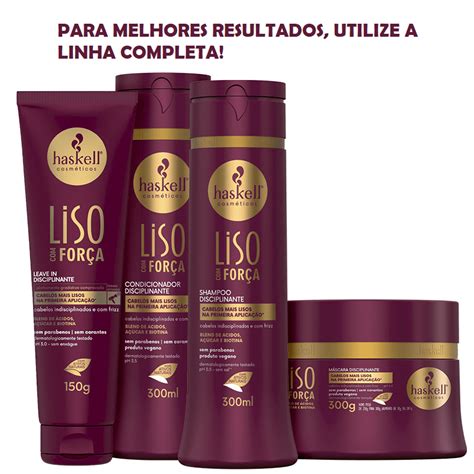 HASKELL Shampoo Liso Força Haskell 300ml COMEPI Aproveite as