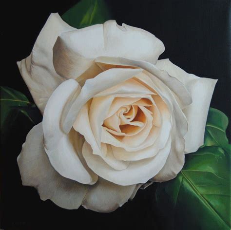 White Rose Oil Painting By Valeri Tsvetkov White Roses Rose