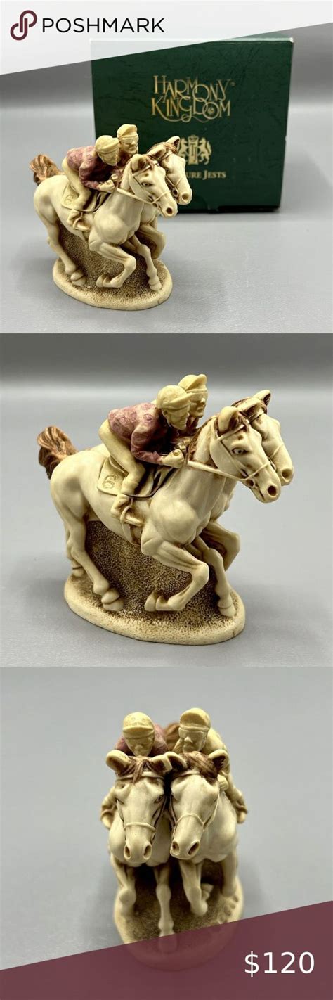 Harmony Kingdom Photo Finish Horse Racing Treasure Jest Figurine