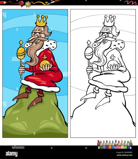 Cartoon Illustration Of King Of The Hill Comic Character Coloring Book