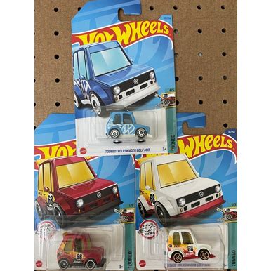 Hot Wheels Tooned Volkswagen Golf Mk Series For Collections And Gifts Shopee Malaysia