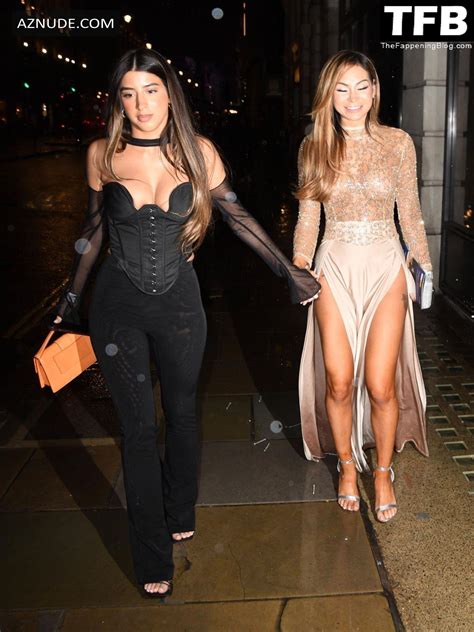 AJ Bunker Sexy Seen Showing Off Her Hot Body At The Visionary Honours Awards In London AZNude