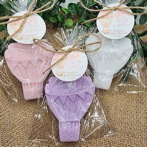Hot Air Balloon Soap Favors Baby Shower Gift For Boy Girl Up Up And Away Baby Shower Decor