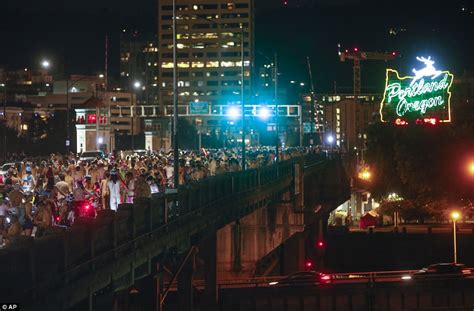 Nude Cyclists Flood Portland Streets For Naked Bike Ride Daily Mail Online