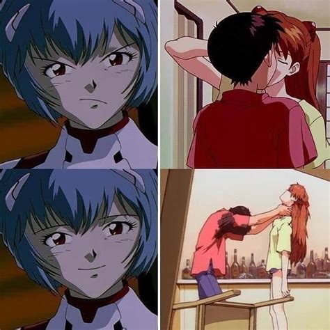 Rei Finally Smiles Evangelionmemes Neon Evangelion Evangelion Neon Genesis Evangelion