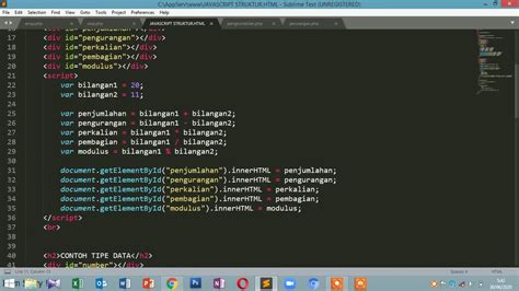 Tugas JAVASCRIPT Struktur Bahasa Pemrograman YouTube