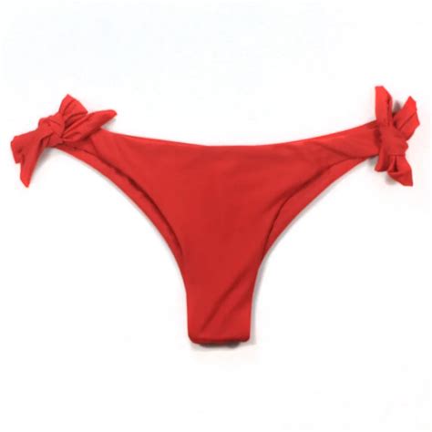 Maillot De Bain Sexy Solide String Bikini Coupe Br Silienne Maillots De Bain Femmes Bas