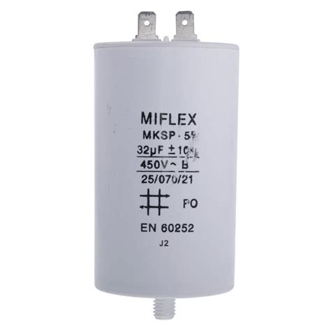 32uF 450VAC Конденсатор: для двигунів, фазозсувний; 32мкФ; 450В; ±10% ...