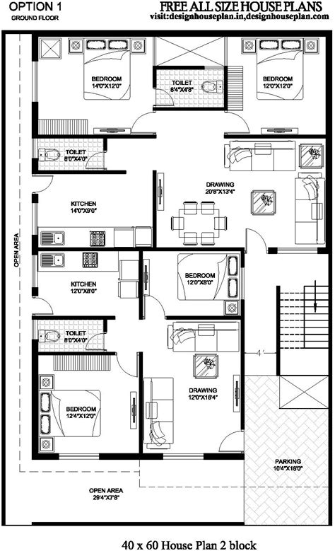 40x60 House Plan Ideas With Open Indian Floor Plans, 42% OFF