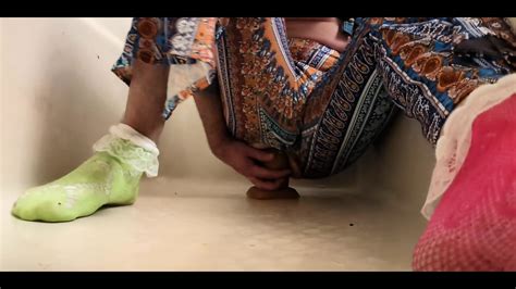 Hippie Femboy Sissy Crossdresser Plays With Huge Anal Toys And Fists