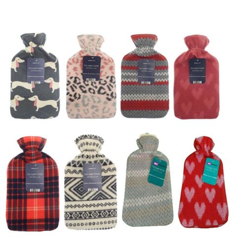 Assorted Fleece Covers Hot Water Bottle E A Distribution