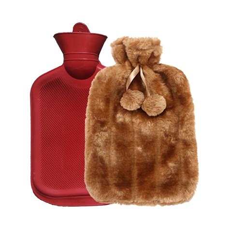 Celnncoe Hot Water Bottle L Hot Water Bottle Artificial Plush Cloth Hot Water Bottle