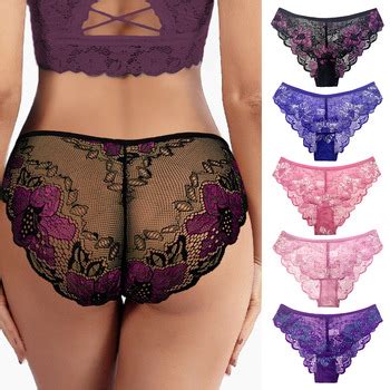 Customization Service Hot Style Mesh Women Underwear Women S Hollow Out Two Color Sexy Lace