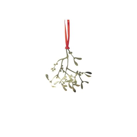 MIstletoe Ornament - Gold – Museum of Danish America Design Store