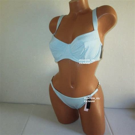 Victoria S Secret Swim Dd Victoria Secret Swim Bikini Set Push Up Wo Padding Top Chain