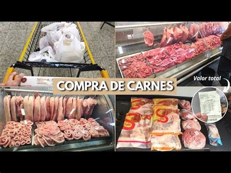 COMPRA DE CARNES PARA O MÊS VLOG NO MERCADO ORGANIZAÇÃO E VALORES