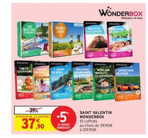 Promo Saint Valentin Wonderbox Chez Intermarch Hyper Icatalogue Fr