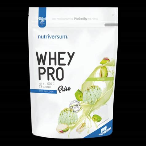 Whey PRO - 1 000 g - PURE - Nutriversum - pisztácia (kifutó) - Eger ...