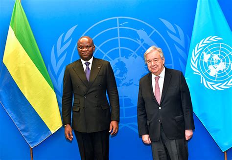 Diplomatie Oligui Nguema En T Te T Te New York Avec Guterres Et