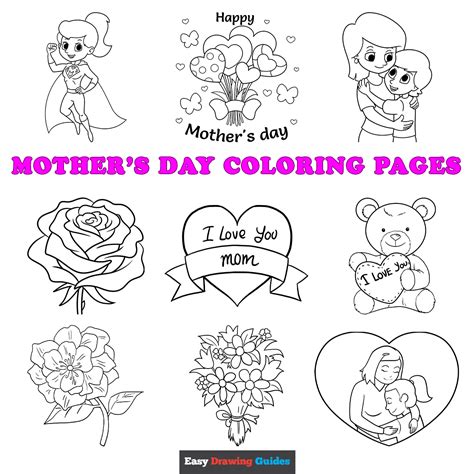 how to draw happy mothers day