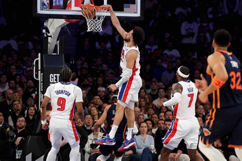 NBA: Pistons halt playoff skid in Game 2, knot series vs. Knicks | GMA