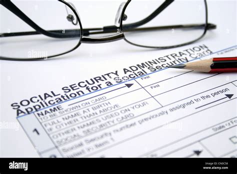Social Security Number Form Hi Res Stock Photography And Images Alamy