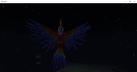 Parrot Rebuilt In Creative Using 3d Model Rminecraft