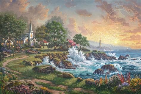 Seaside Haven Limited Edition Art Thomas Kinkade Galleries Of New