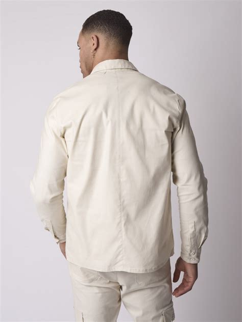 Single-pocket shirt - Ivory